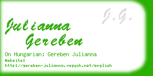 julianna gereben business card